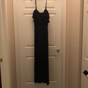 Navy maxi with ruffle